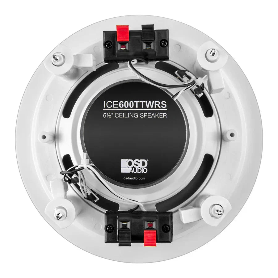 WiiM AMP Wi-Fi & Bluetooth Amplifier + OSD Audio ICE600TTWRS 6.5" Water Resistant Stereo Ceiling Speaker In Ceiling Speaker Systems WiiM / OSD Audio