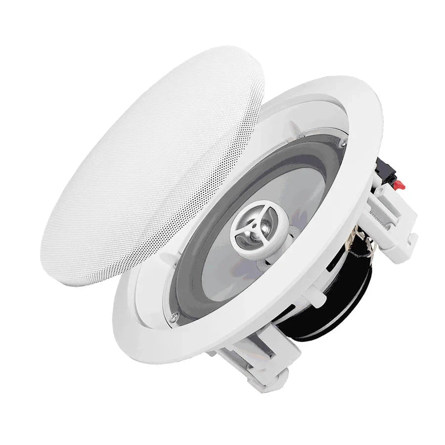 WiiM AMP Wi-Fi & Bluetooth Amplifier + OSD Audio ICE600WRS 6.5" Water Resistant Ceiling Speakers In Ceiling Speaker Systems WiiM / OSD Audio
