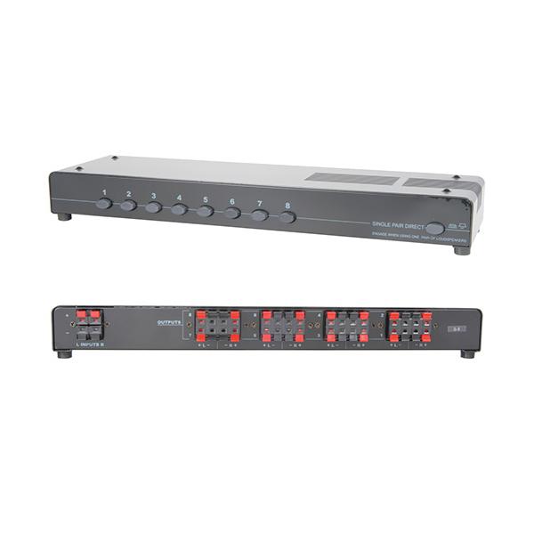 AV Link 8 Way Protected Speaker Selector Switch Audio Accessories AV Link