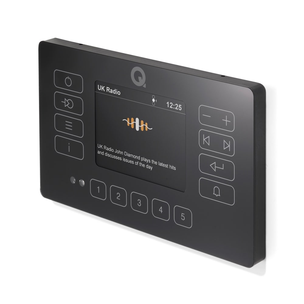 Q Acoustics E120 In Wall HiFi Amplifier with Bluetooth/DAB+/FM (No Speakers) In Ceiling Speaker Systems Q Acoustics