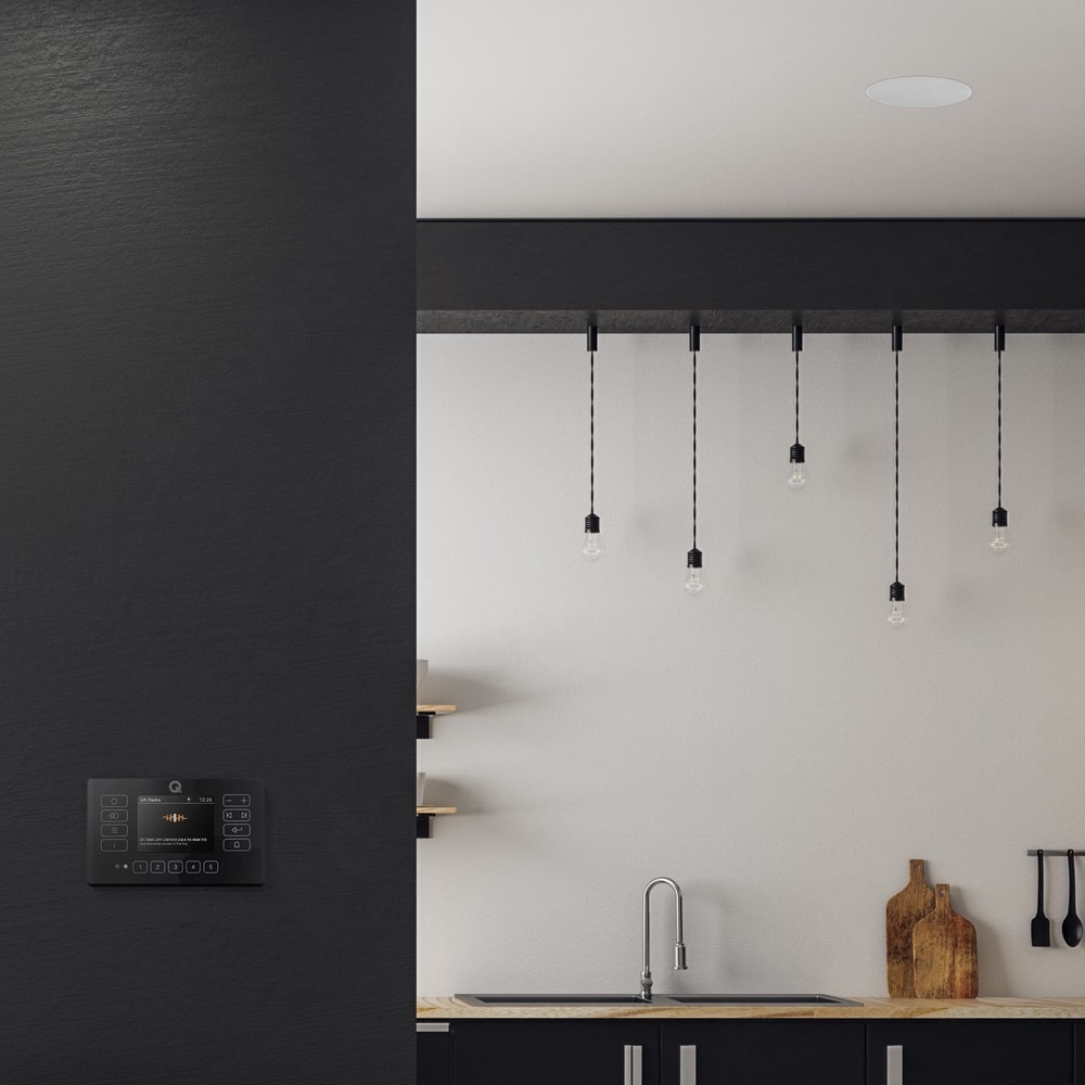 Q Acoustics E120 In Wall HiFi Amplifier with Bluetooth/DAB+/FM (No Speakers) In Ceiling Speaker Systems Q Acoustics