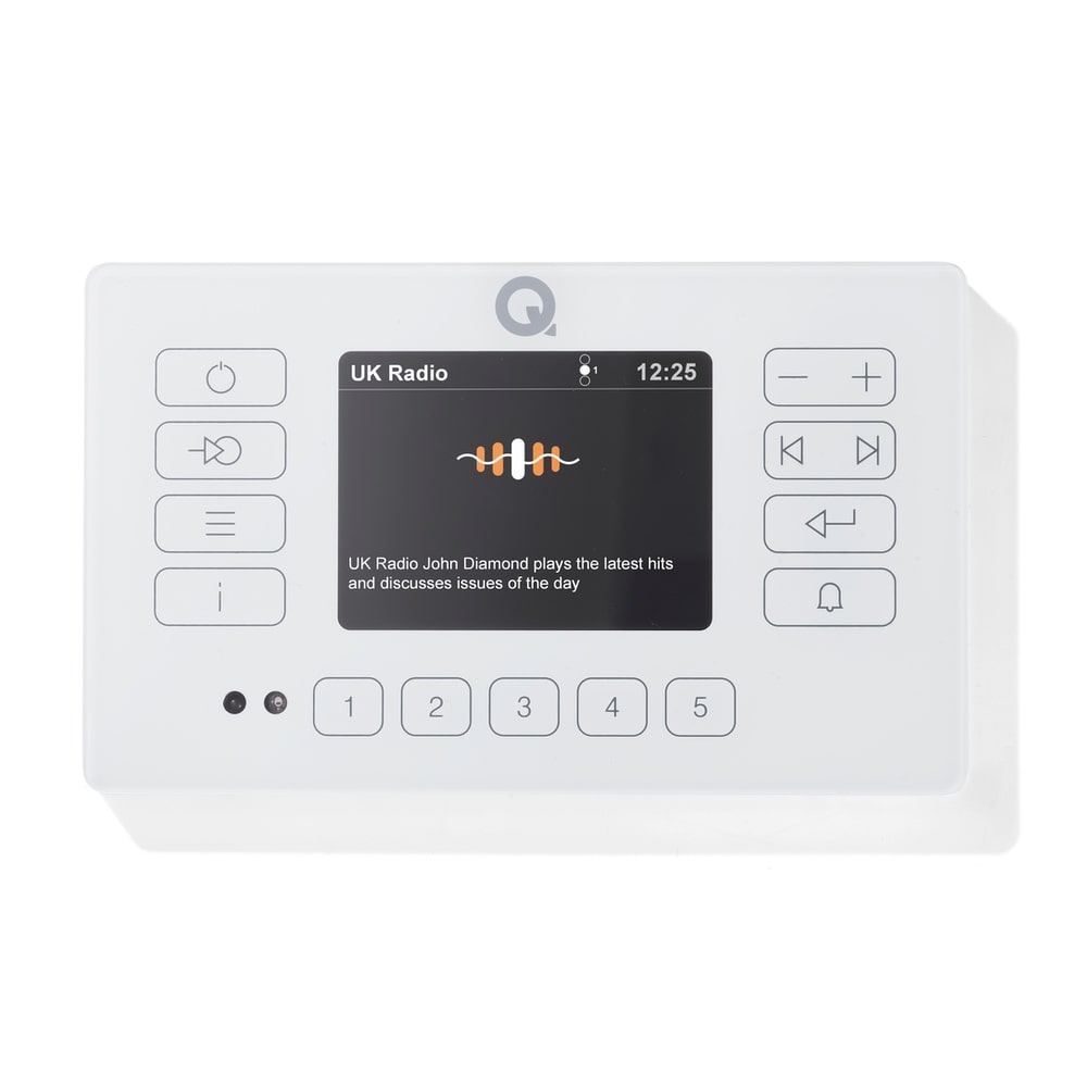 Q Acoustics E120 In Wall HiFi Amplifier with Bluetooth/DAB+/FM (No Speakers) In Ceiling Speaker Systems Q Acoustics