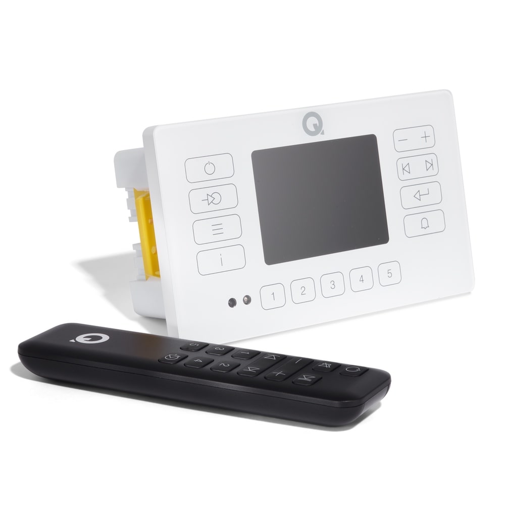 Q Acoustics E120 In Wall HiFi Amplifier with Bluetooth/DAB+/FM (No Speakers) In Ceiling Speaker Systems Q Acoustics White