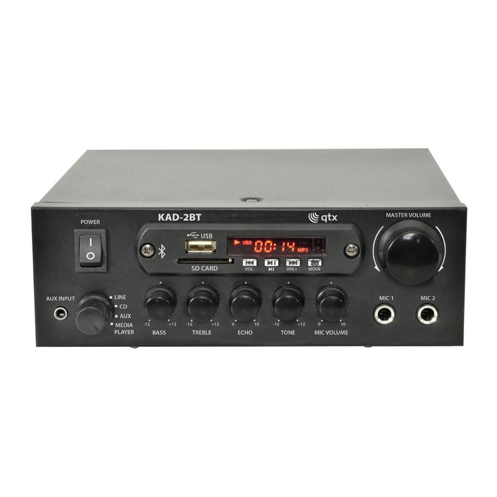 QTX KAD-2BT Digital Stereo Amplifier with Bluetooth, FM Radio & SD Card Amplifiers QTX