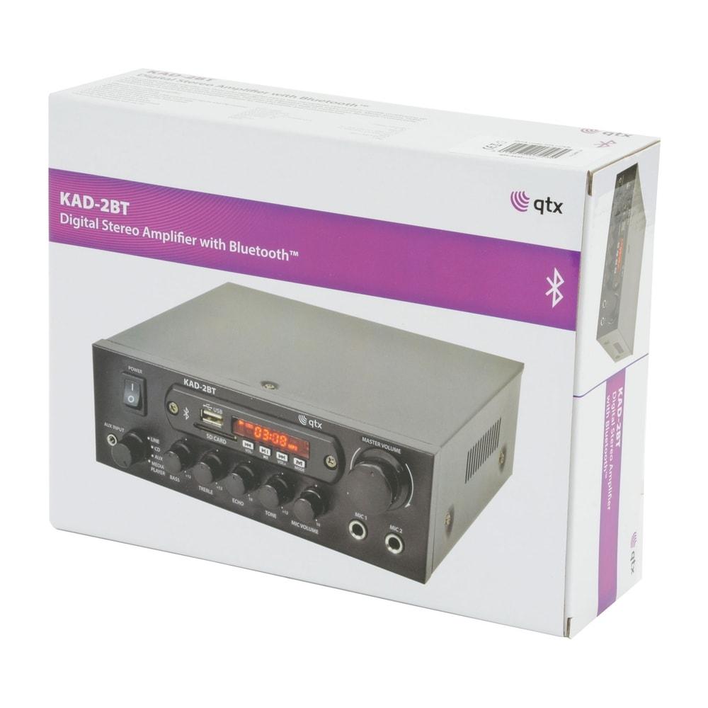 QTX KAD-2BT Digital Stereo Amplifier with Bluetooth, FM Radio & SD Card Amplifiers QTX