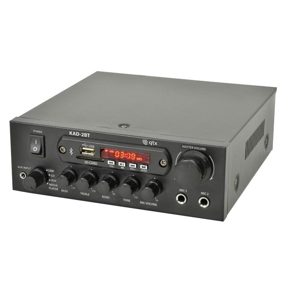 QTX KAD-2BT FM Radio & Bluetooth Speaker System inc. 2 x 4" Outdoor Wall Mounted Speakers Outdoor Speaker Systems QTX