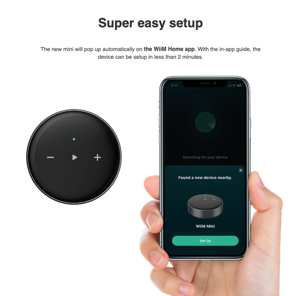 WiiM Mini - Multiroom WiFi Streamer with Airplay 2 Music Streamers WiiM