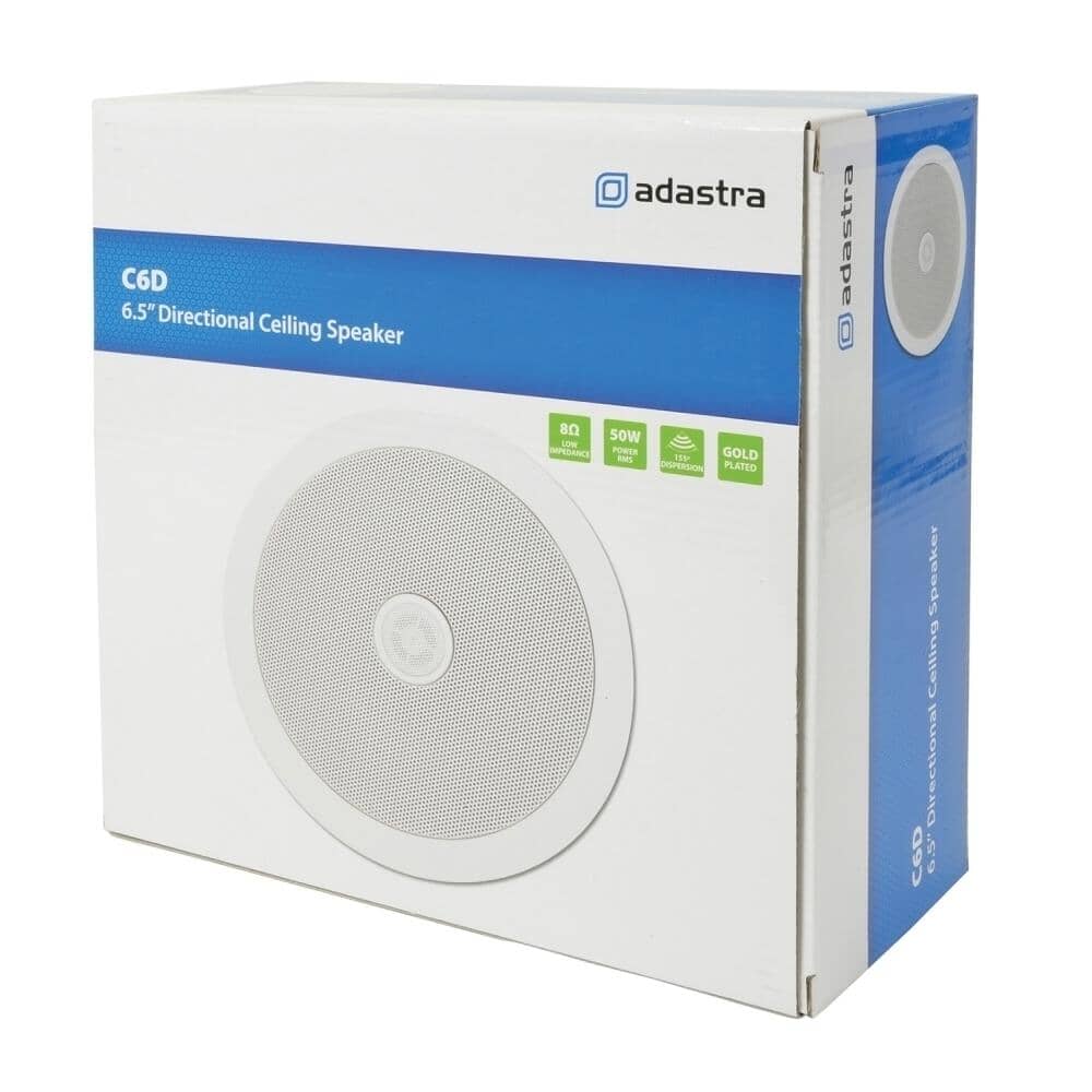 Adastra C6D 6.5" Ceiling Speaker With Directional Tweeter In Ceiling Speakers Adastra 