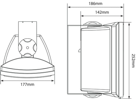 Adastra FS 5.25" 100V High Performance Wall-Mount Speaker (Each) 100V Speakers Adastra 