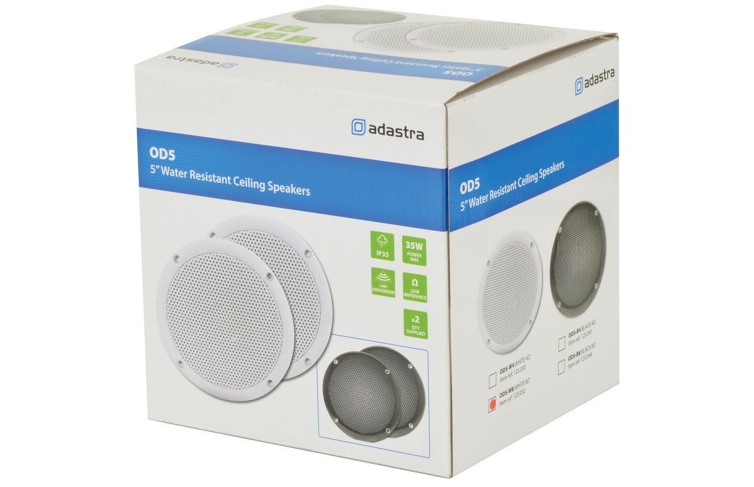 Adastra OD5-W8 80W 5" Water Resistant In Ceiling Speakers (Pair) In Ceiling Speakers Adastra 