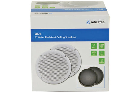 Adastra OD5-W8 80W 5" Water Resistant In Ceiling Speakers (Pair) In Ceiling Speakers Adastra 