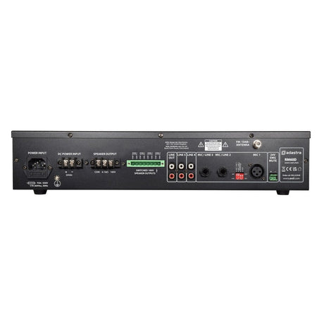Adastra RMD Series 100V 4 Zone Mixer Amplifier with DAB+, BT, USB/SD 100V Amplifiers Adastra 