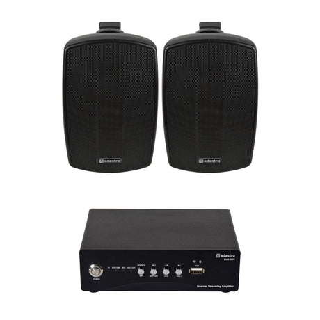 Adastra S260 Wi-Fi & Bluetooth 4" Outdoor Speaker System Outdoor Speaker Systems Adastra One Pair Black 