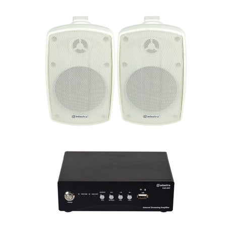 Adastra S260 Wi-Fi & Bluetooth 4" Outdoor Speaker System Outdoor Speaker Systems Adastra One Pair White 
