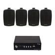 Adastra S260 Wi-Fi & Bluetooth 4" Outdoor Speaker System Outdoor Speaker Systems Adastra Two Pairs Black 