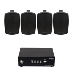 Adastra S260 Wi-Fi & Bluetooth 4" Outdoor Speaker System Outdoor Speaker Systems Adastra Two Pairs Black 
