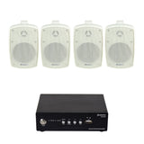 Adastra S260 Wi-Fi & Bluetooth 4" Outdoor Speaker System Outdoor Speaker Systems Adastra Two Pairs White 