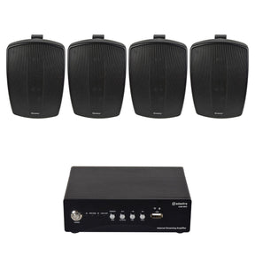 Adastra S260 Wi-Fi & Bluetooth 6.5" Outdoor Speaker System Outdoor Speaker Systems Adastra Two Pairs Black 