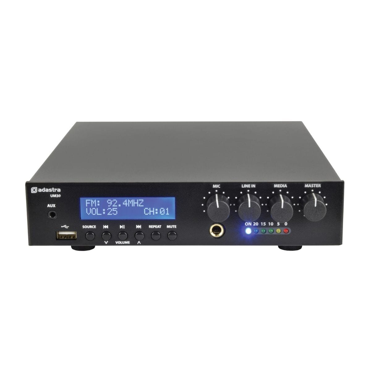 Adastra UM Series Ultra Compact 100V Mixer Amplifier with Bluetooth 100V Amplifiers Adastra 