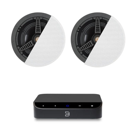 Bluesound Powernode Edge + Monitor Audio C180 8" Ceiling Speakers In Ceiling Speaker Systems Bluesound / Monitor Audio 