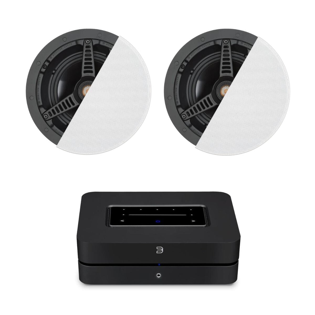 Bluesound Powernode + Monitor Audio C180 8" Ceiling Speakers In Ceiling Speaker Systems Bluesound / Monitor Audio 