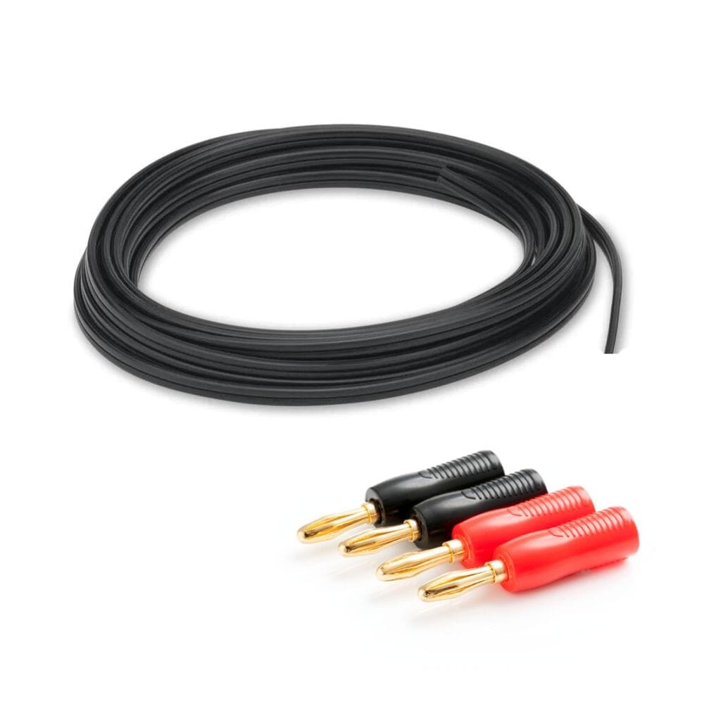 Ceiling Speaker Cable Kit - 20M Speaker Cable + 4 x Banana Plugs Cables K&B Audio 