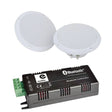 e-audio Bluetooth Amplifier + 5" Bathroom Ceiling Speakers (Pair) In Ceiling Speaker Systems e-audio 