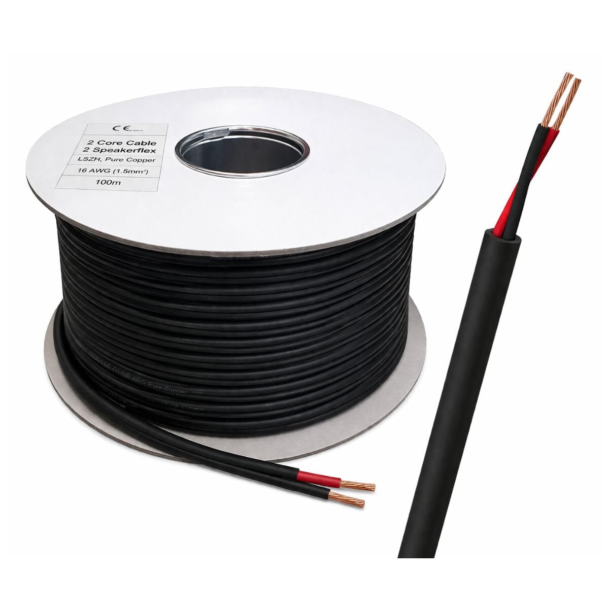 Flex Audio 16/2 Outdoor Speaker Cable - 2 Core - LSZH Cables Flex Audio 