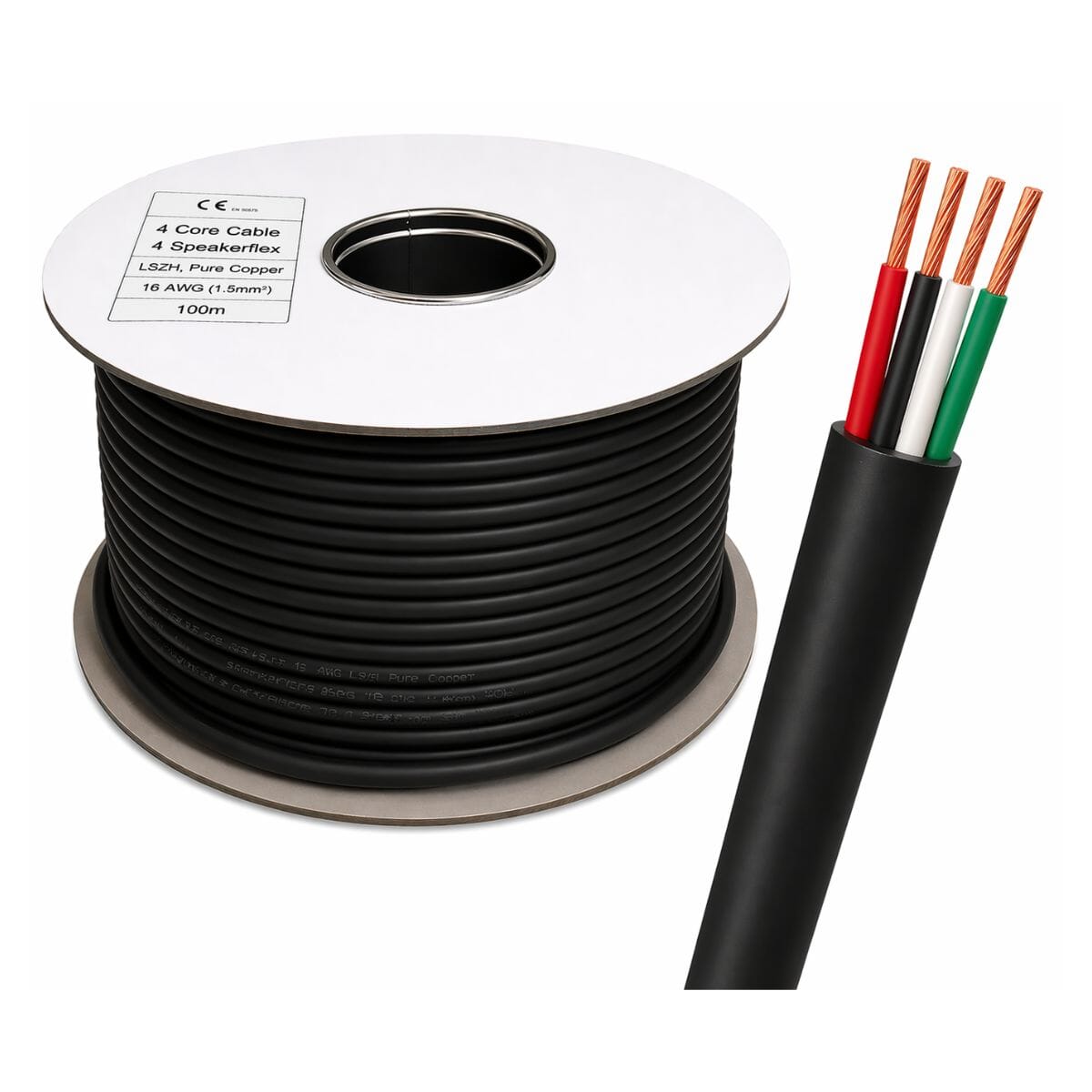 Flex Audio 16/4 Outdoor Speaker Cable - 4 Core - LSZH Cables Flex Audio 
