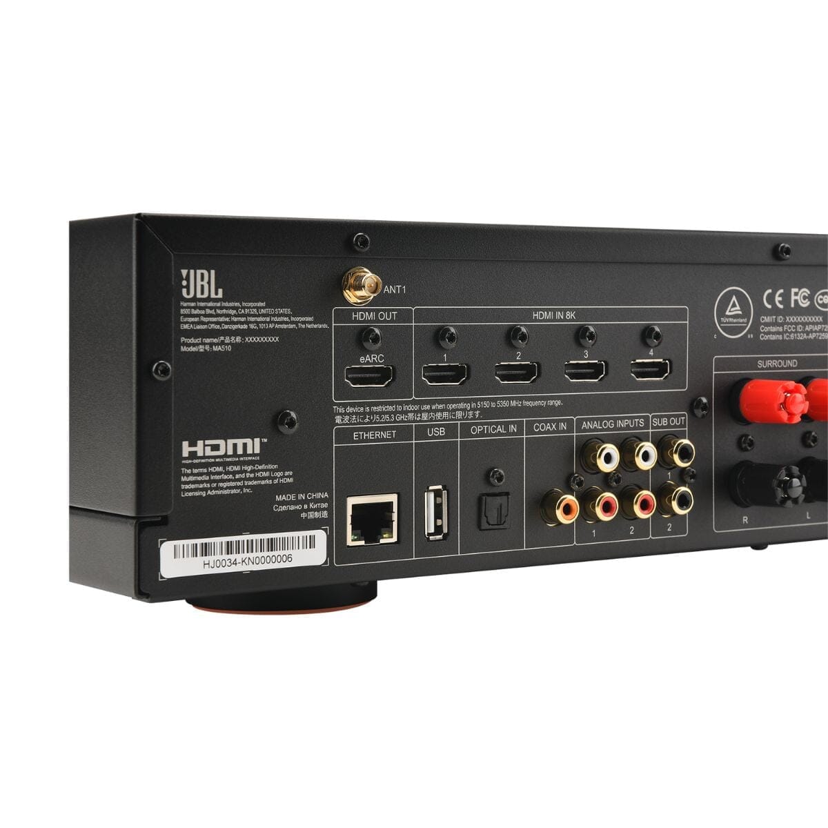 JBL MA510 5.2 Channel 8K AV Receiver AV Receivers JBL 