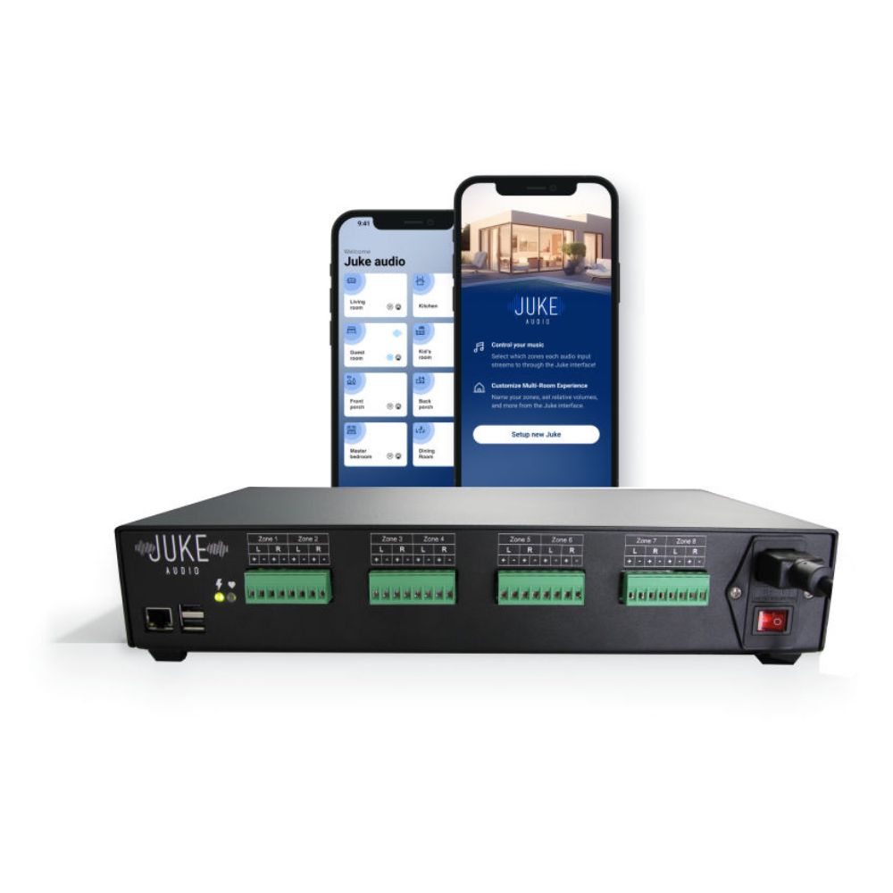 Juke Audio 6-8 Zone Amplifier with W-Fi, Airplay 2 & Bluetooth