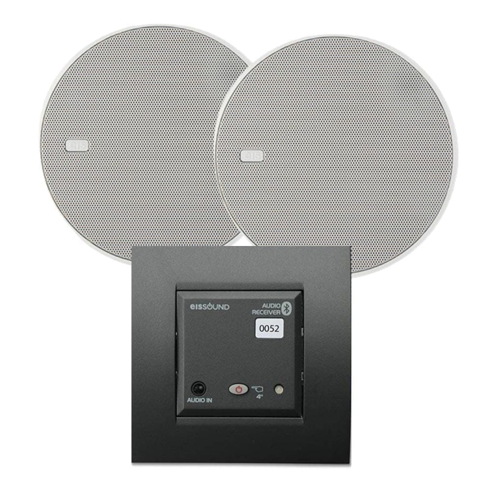 KB Sound In Wall BT Bluetooth Ceiling Speaker System In Ceiling Speaker Systems KB Sound Black 2.5" 