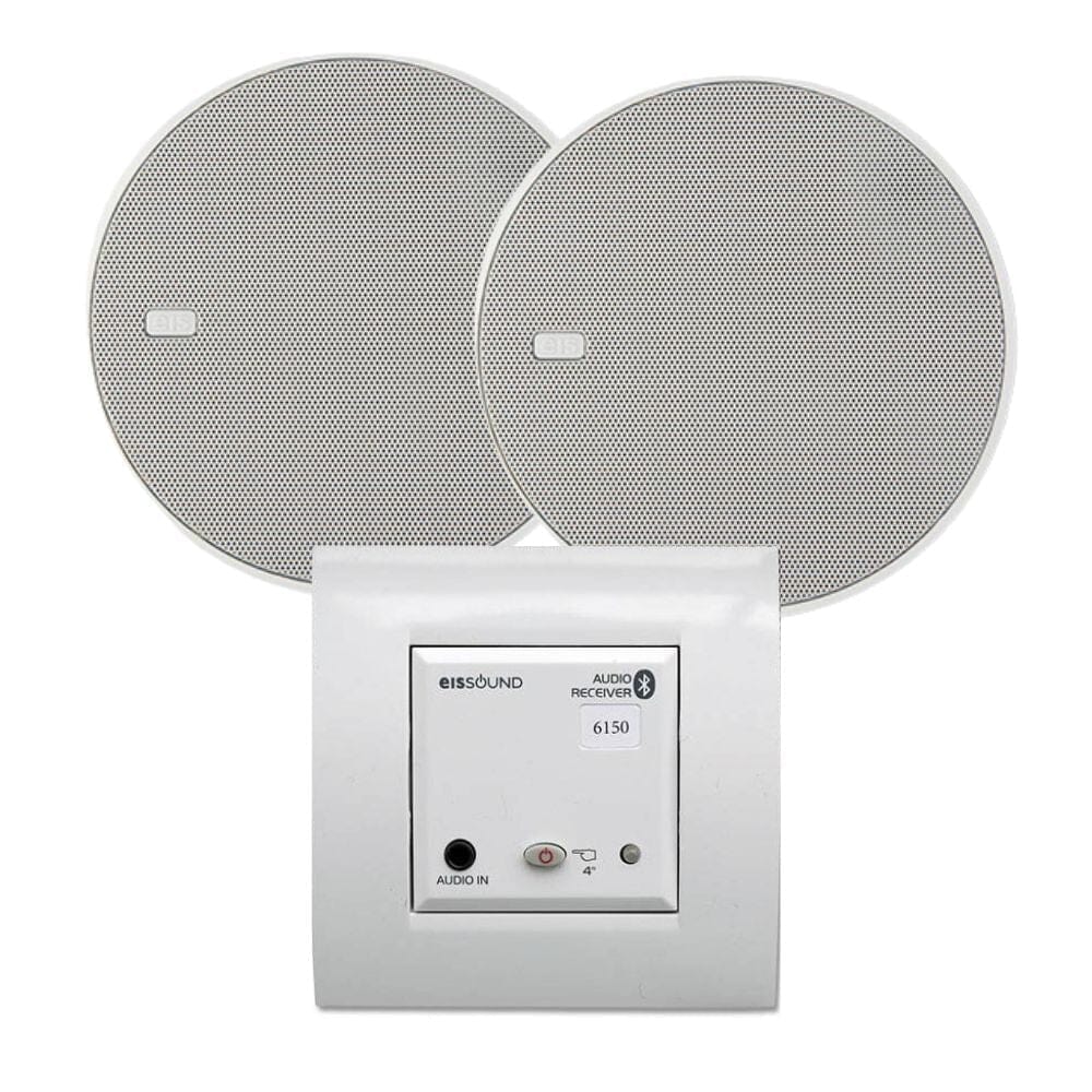 KB Sound In Wall BT Bluetooth Ceiling Speaker System In Ceiling Speaker Systems KB Sound White 5" 