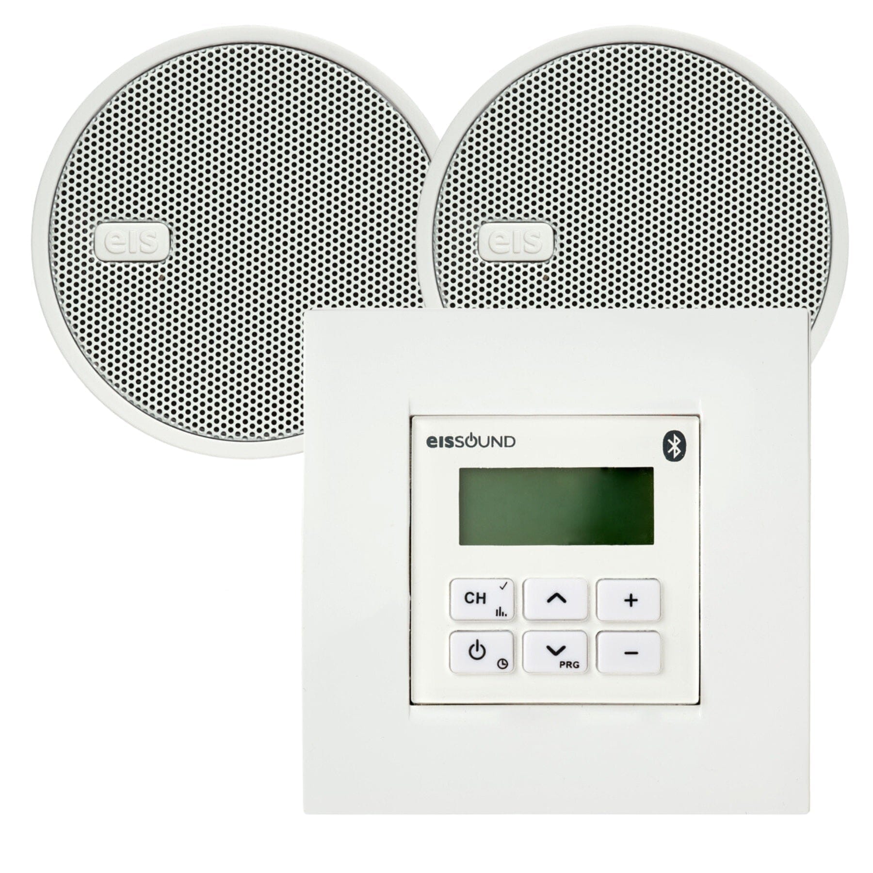 KB Sound In Wall Premium FM/DAB Radio & Bluetooth Ceiling Speaker System In Ceiling Speaker Systems KB Sound White 2.5" 