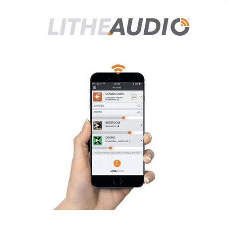Lithe Audio 6.5" Wi-Fi Ceiling Speaker with Airplay 2 & Bluetooth In Ceiling Speaker Systems Lithe Audio 