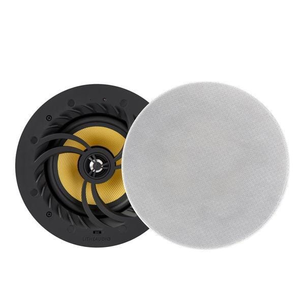 Lithe Audio 6.5" Wi-Fi Ceiling Speaker with Airplay 2 & Bluetooth In Ceiling Speaker Systems Lithe Audio Pair (Master + Slave) 