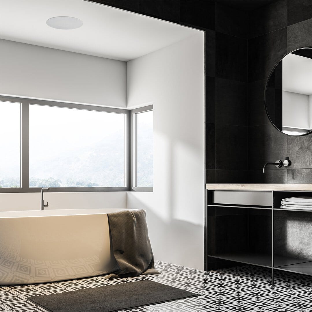 Lithe Audio Pro Series IP44 Wi-Fi Ceiling Speaker with Airplay 2 & Bluetooth In Ceiling Speaker Systems Lithe Audio 