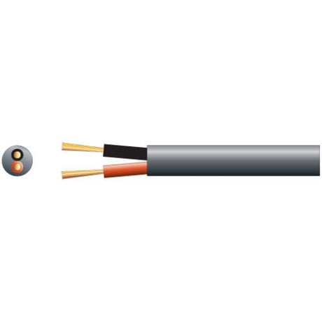 Mercury 100V 2 Core Speaker Cable - 2 x 1.15mm - 100m Cables Mercury Black 