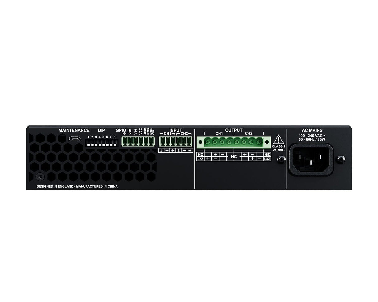 Optimal Audio SmartAmp 10 2 x 125W Amplifier with Integral DSP 100V Amplifiers Optimal Audio 