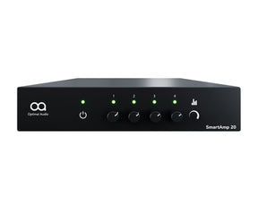 Optimal Audio SmartAmp 20 4 x 125W Amplifier with Integral DSP 100V Amplifiers Optimal Audio 