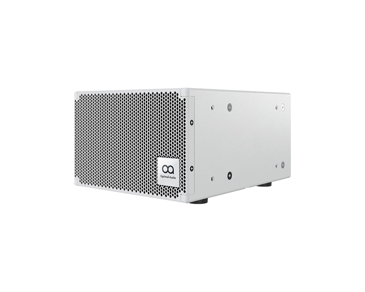 Optimal Audio Sub 6 Ultra Compact Subwoofer Commercial Speakers Optimal Audio White 
