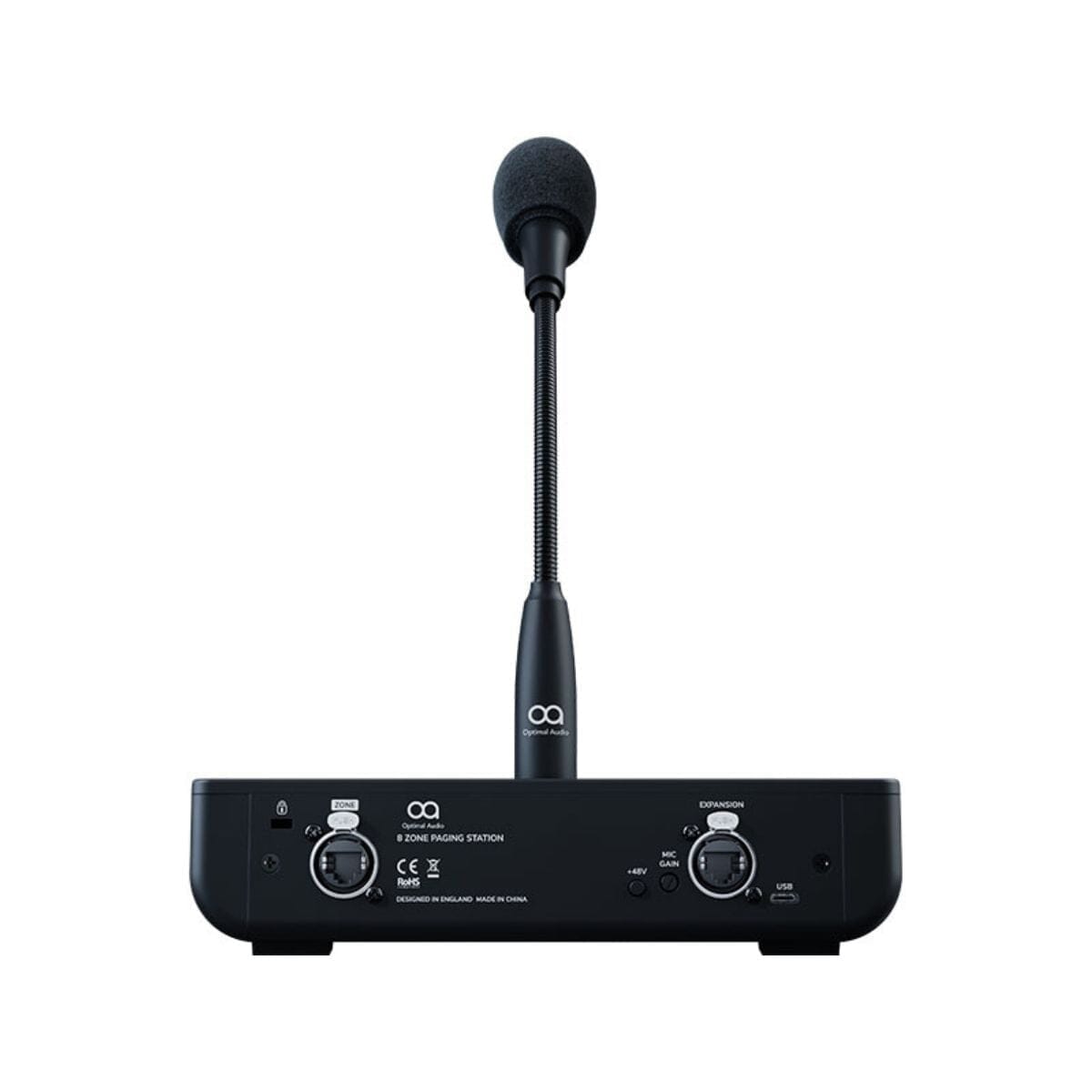 Optimal Audio Talk 8 8 Zone Digital Paging Station Commercial Audio Accessories Optimal Audio 