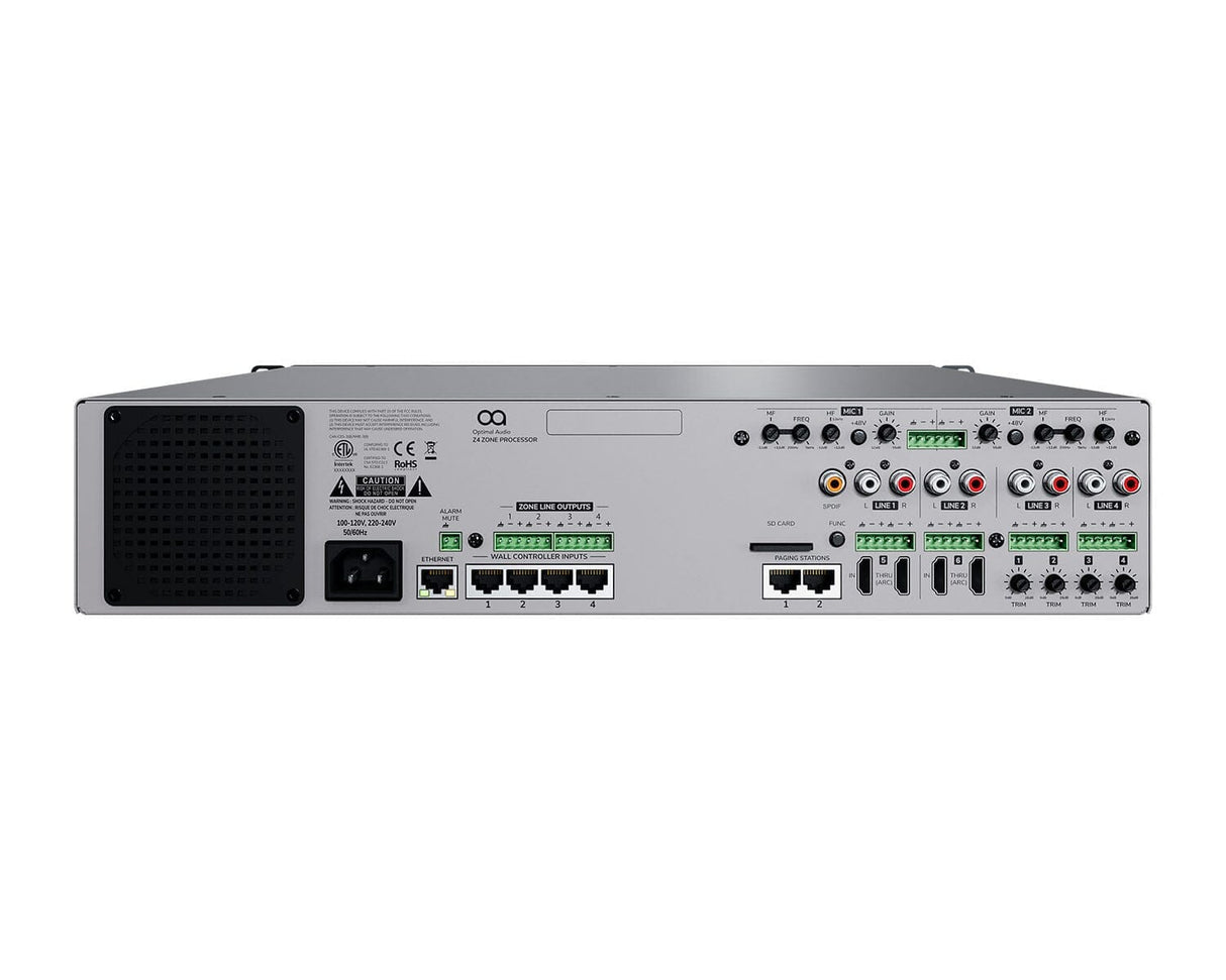 Optimal Audio Zone 4 Four Zone Audio Controller Amplifiers Optimal Audio 