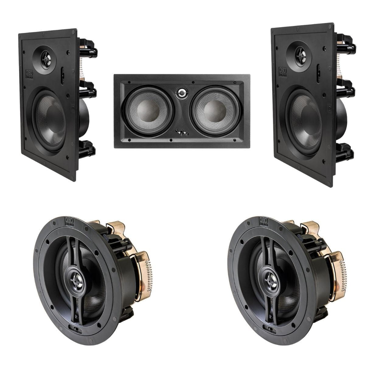 OSD Audio 2 x T63 + 1 x T63LCR + 2 x R63 5.0 Surround Sound Speaker Bundle Surround Sound Speaker Packages OSD Audio 