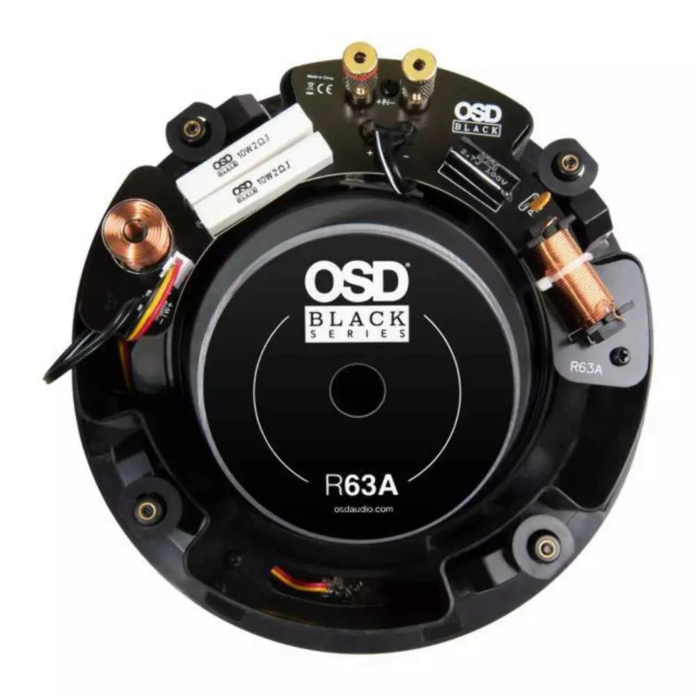 OSD Audio Black Series R63A 6.5" Reference Angled Ceiling Speaker (Each) In Ceiling Speakers OSD Audio 