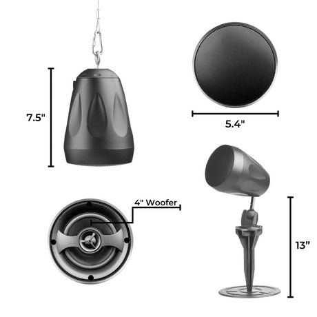 OSD Audio Forza 4" Pendant / In Ground Outdoor Speaker (Each) Outdoor Speakers OSD Audio 