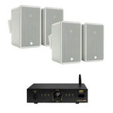OSD Audio Nero Stream ARC Amplifier + Monitor Audio Climate 50 Outdoor Speakers Outdoor Speaker Systems OSD Audio Two Pairs White 