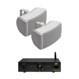 OSD Audio Nero Stream ARC Amplifier + Q Acoustics 6.5" Outdoor Speakers Outdoor Speaker Systems OSD Audio One Pair White 