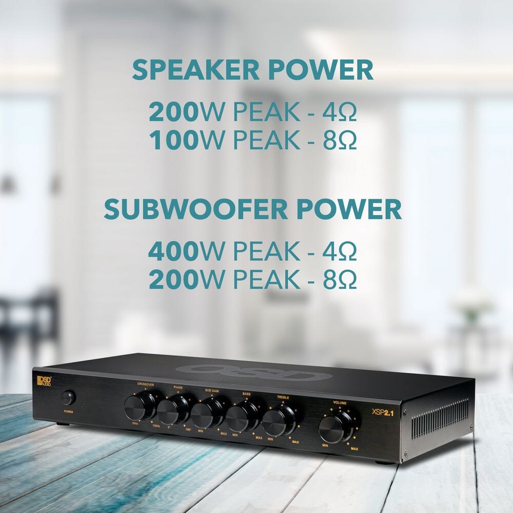 OSD Audio Nero XSP 2.1 Channel Amplifier Amplifiers OSD Audio 