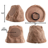 OSD Audio RS670 Outdoor Rock Speakers - Brown (Pair) Outdoor Speakers OSD Audio 